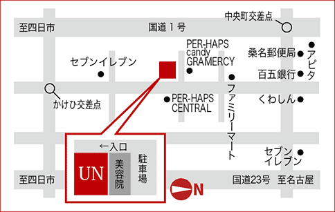 お店までの地図